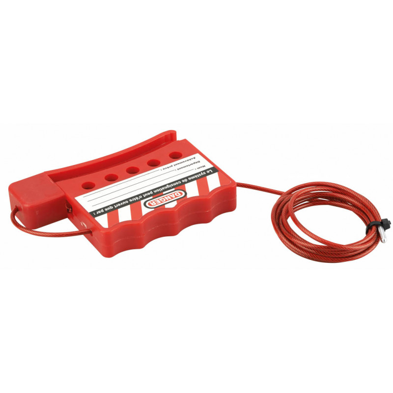 Câble de consignation ajustable diamètre 3 mm – 1,80 m - Thirard 00091278