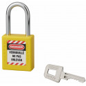 Cadenas de consignation 40 mm à anse acier 6 x 38 mm - Jaune - Thirard 00091262