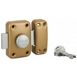 Verrou de sûreté CAPITAL à bouton et cylindre 40 mm - Thirard 00091310