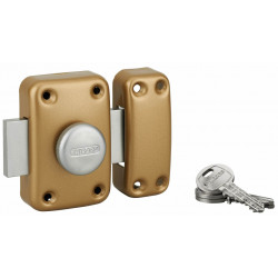 Verrou de sûreté CAPITAL à bouton et cylindre 45 mm - Thirard 00092310