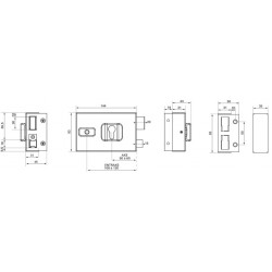 Boitier universel horizontal 144x93 réversible - Thirard 00084110