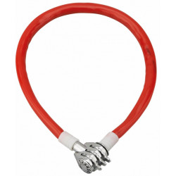 Antivol TWISTY à code câble gainé PVC D5 mm 50 cm - Thirard 00301016