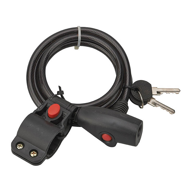 Antivol TWISTY à clé câble gainé PVC D8 mm 1,50 m - Thirard 00303501
