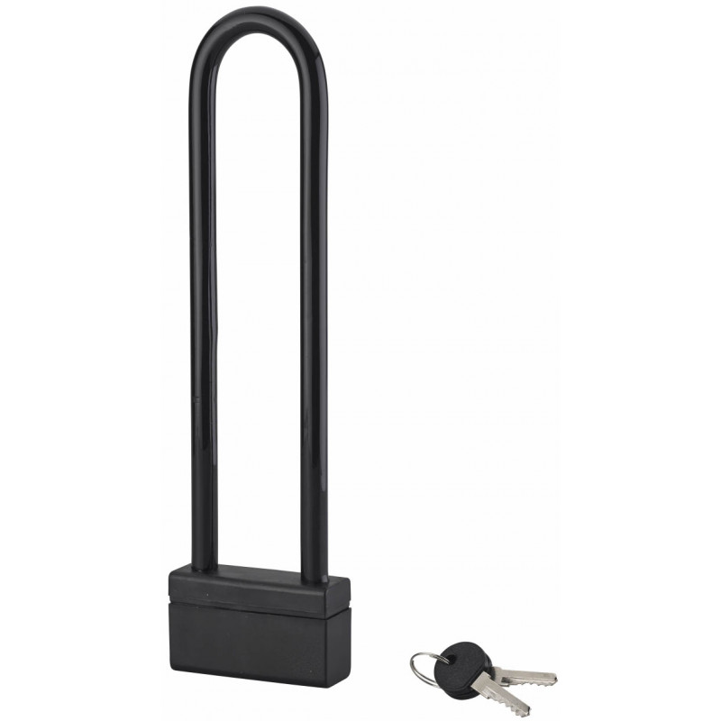 Antivol U à clé anse acier gainé PVC D10 mm 300x70 - Thirard 00518880