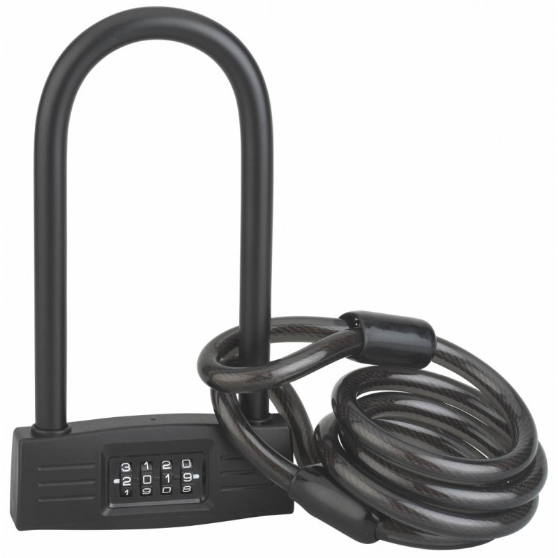 Antivol U à combinaison D14 avec antivol câble D12 - Thirard 00580420