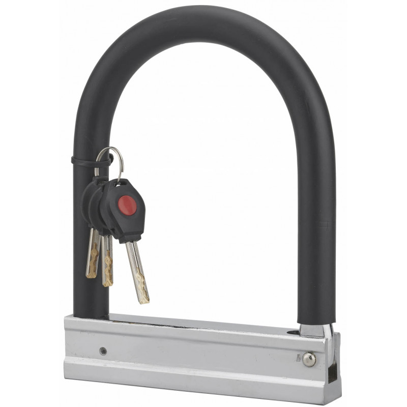 Antivol U à clé anse acier gainé PVC D16 mm 210x170 - Thirard 00580210