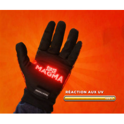 Gants Enfant Réaction aux UV, motif interactif 9-11 ans - SUPERMAGMA pouvoir