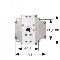 Moteur Selve SP 3/120 NHK 120 Nm avec manœuvre de secours