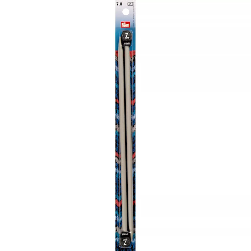 Aiguilles à tricoter 7 mm – 30 cm – Gris nacré - Prym 191440