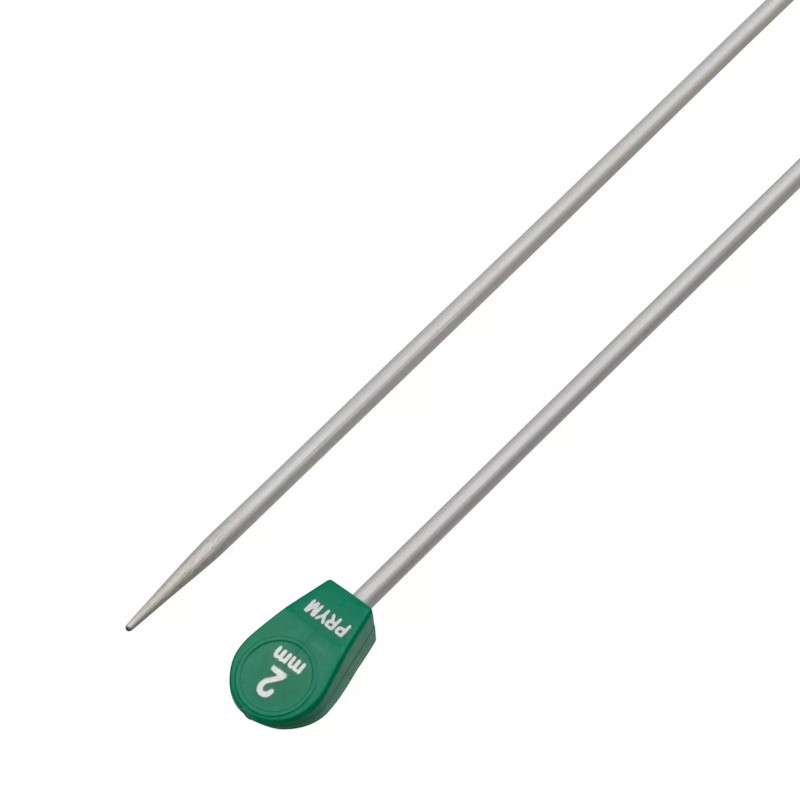 Aiguilles à tricoter 2 mm – 30 cm – Gris nacré - Prym 191450
