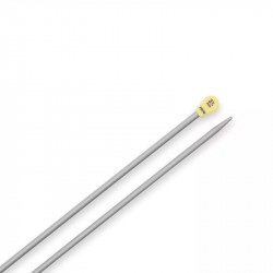 Aiguilles à tricoter 3,75 mm – 35 cm – Gris nacré - Prym 191460
