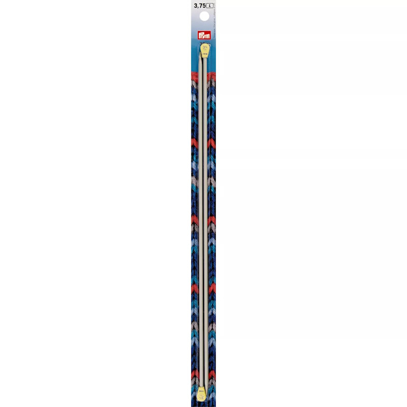 Aiguilles à tricoter 3,75 mm – 35 cm – Gris nacré - Prym 191460