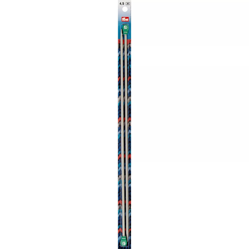 Aiguilles à tricoter 4,5 mm – 40 cm – Gris nacré - Prym 191477