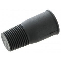 Adaptateur noir PVC vissant pour manche à balai - Mondelin 863160