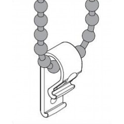 Crochet de suspension pour chaînette anti-strangulation neutre – Mariton 63264-0000