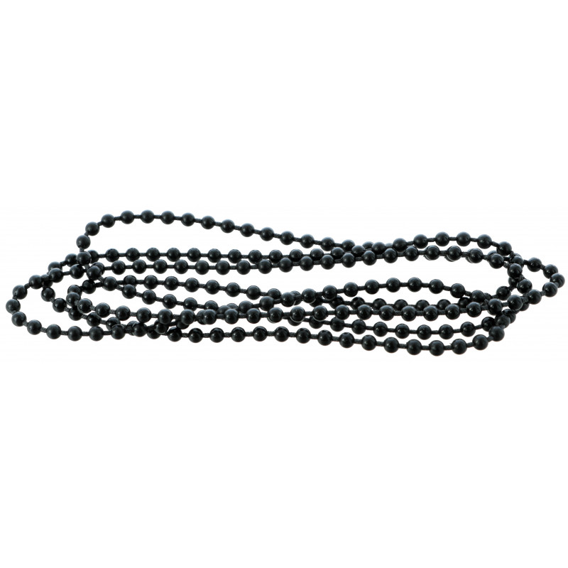 Chaînette store plastique 4,5 x 6 mm – 1200 mm – Noir – Mariton 43027-1200