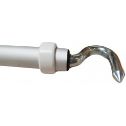 Tige de manœuvre à crochet anodisée 2500 mm pour store – Mariton 63210-2500