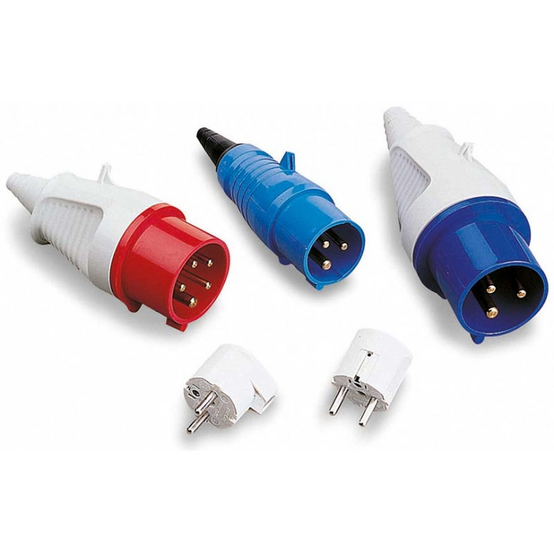Fiches Mâles 16A-32A-400V pour groupe électrogène et groupe de soudage