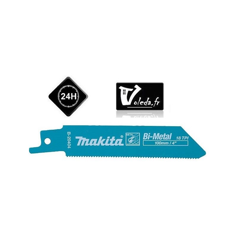 Lame Bi-metal flexible Makita scie récipro - Makita B-20410