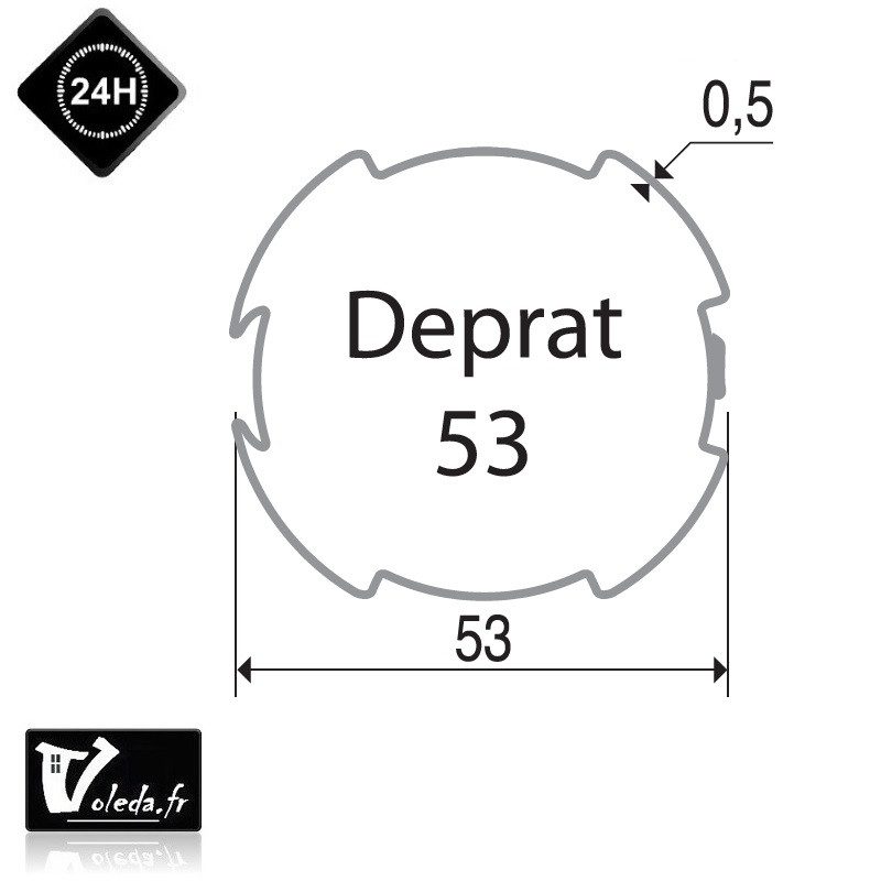 Bagues adaptation moteur Came 45 mm - Rond Deprat 53 Bagues adaptation moteur Came 45 mm - Rond Deprat 53