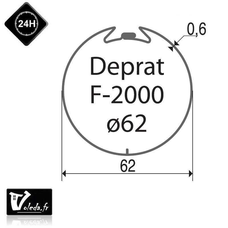 Bagues adaptation moteur Came 45 mm - Ogive Deprat 62 Bagues adaptation moteur Came 45 mm - Ogive Deprat 62