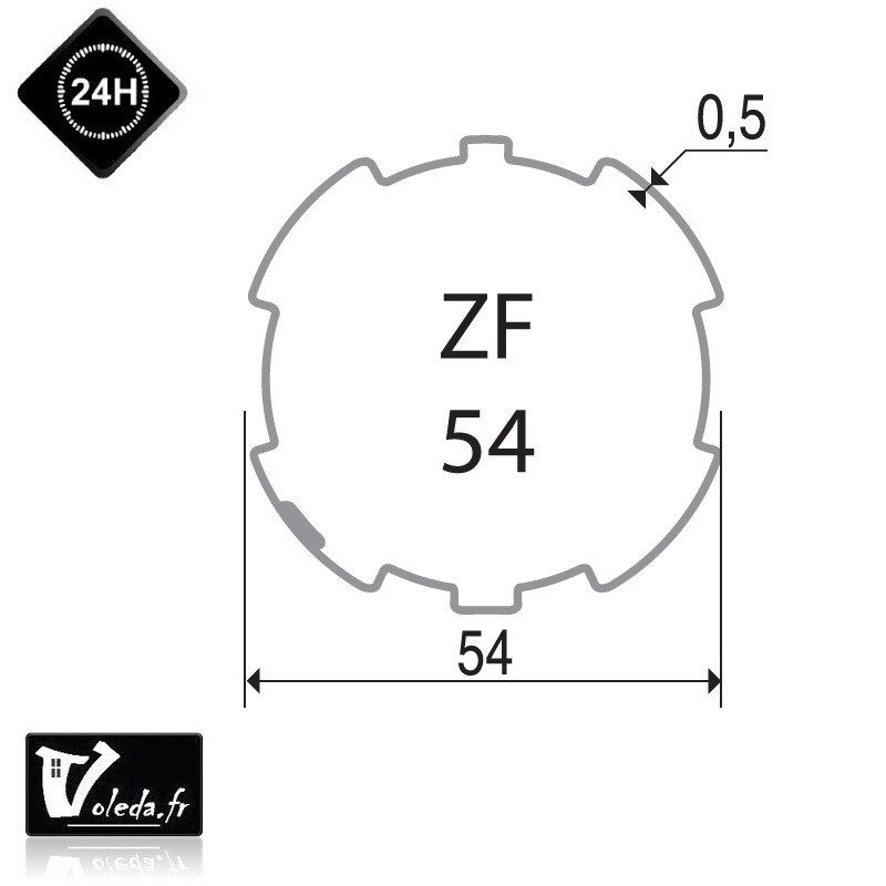 Bagues adaptation moteur Deprat ZF 54 - Deprat 53 Bagues adaptation moteur Deprat ZF 54 - Deprat 53