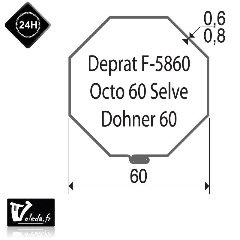 Bagues moteur volet roulant Cherubini Octo 60 Bagues moteur volet roulant Cherubini Octo 60