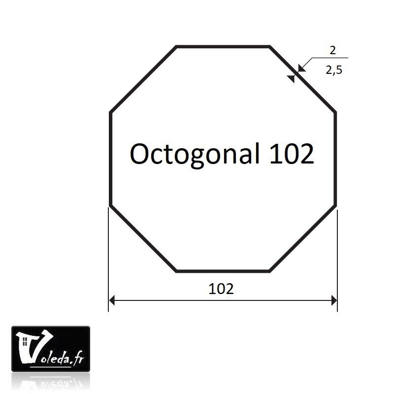 Bagues adaptation moteur Came 55 mm - Octogonal 102 Bagues adaptation moteur Came 55 mm - Octogonal 102