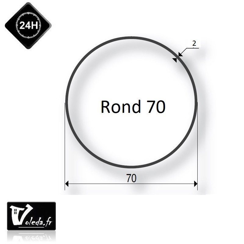 Bagues moteur volet roulant Simu T6 Dmi6 - Rond 70x2 Bagues moteur volet roulant Simu T6 Dmi6 - Rond 70x2
