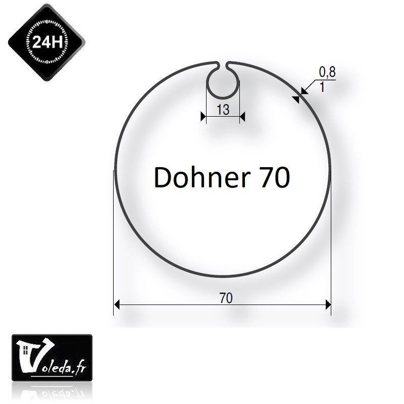 Bague adaptation moteur Somfy LT50 Dohner 70 Goutte 13 Bague adaptation moteur Somfy LT50 Dohner 70 Goutte 13