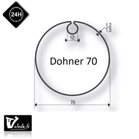 Bague Pour Moteur Somfy / Simu Diamètre 50 – Réf SO9410351, 70 Mm, Imbac/Dohner