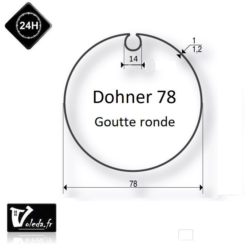 Bagues moteur volet roulant Simu-Somfy - Dohner 78 Goutte 14 Bagues moteur volet roulant Simu-Somfy - Dohner 78 Goutte 14