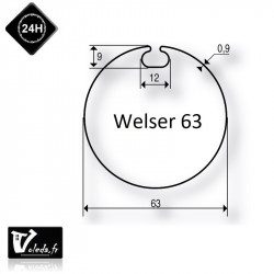 Bague adaptation moteur Somfy LS40 Welser 63