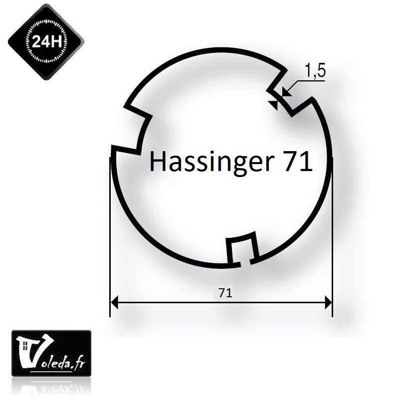Bagues moteur volet roulant Simu T5 Dmi5 - Hassinger 71 Bagues moteur volet roulant Simu T5 Dmi5 - Hassinger 71