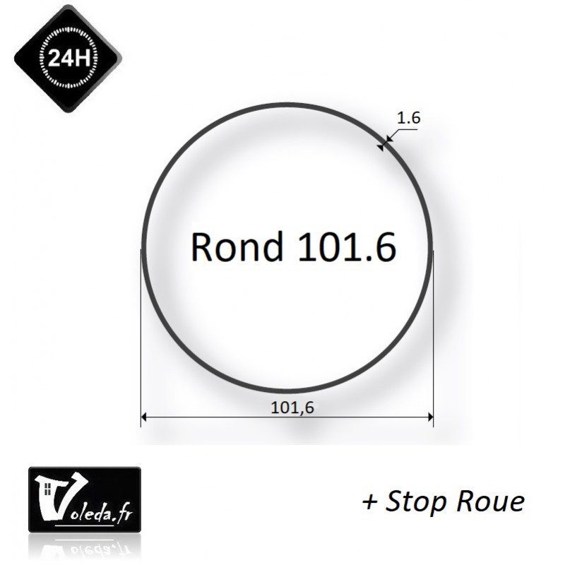 Bagues moteur volet roulant Simu T6 Dmi6 - Rond 101,6x1,6 Bagues moteur volet roulant Simu T6 Dmi6 - Rond 101,6x1,6