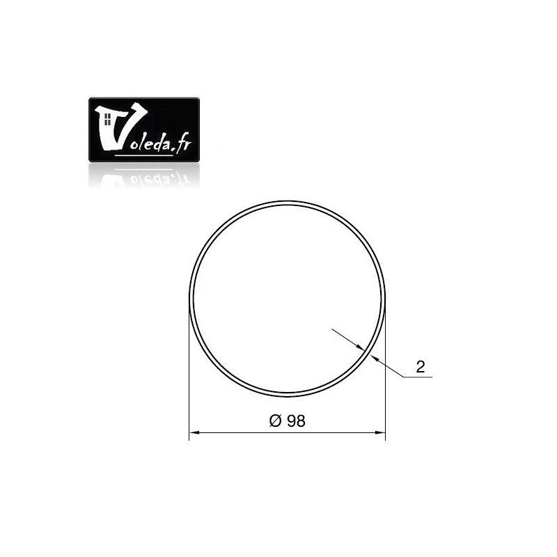 Bague adaptation moteur Nice Era L Rond 98 Bague adaptation moteur Nice Era L Rond 98
