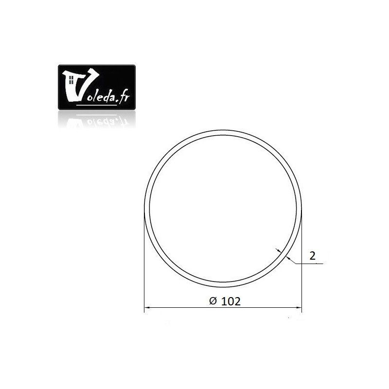 Bagues moteur Nice Era XL Tube rond 102X2 Bagues moteur Nice Era XL Tube rond 102X2