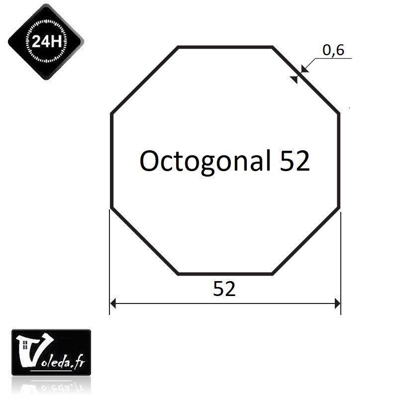 Bagues adaptation moteur Came 45 mm - Octogonal 52 Bagues adaptation moteur Came 45 mm - Octogonal 52