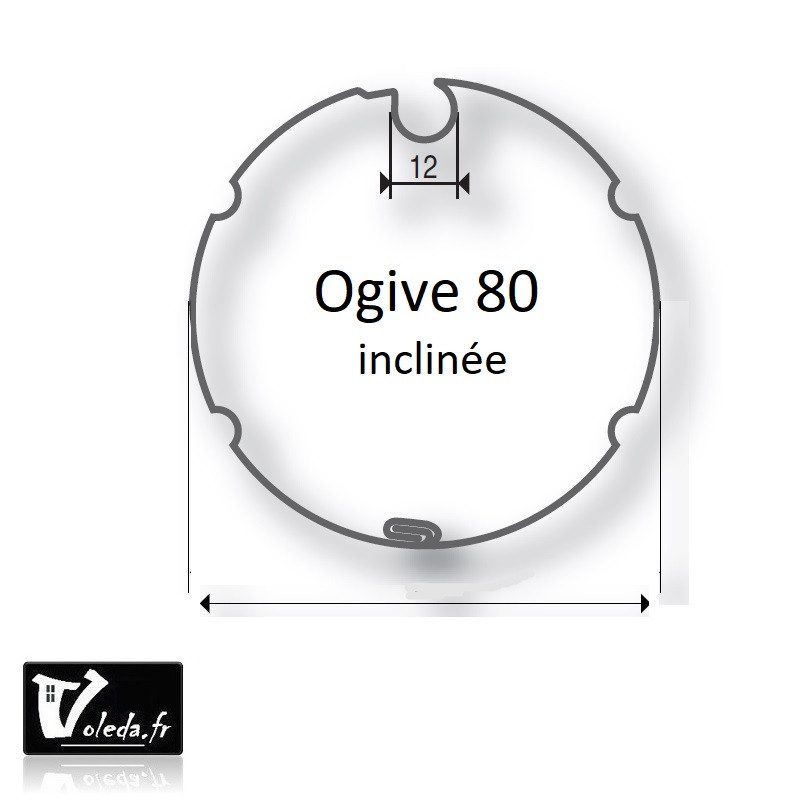 Bagues adaptation moteur Came 55 mm - Ogive inclinee 80 Bagues adaptation moteur Came 55 mm - Ogive inclinee 80
