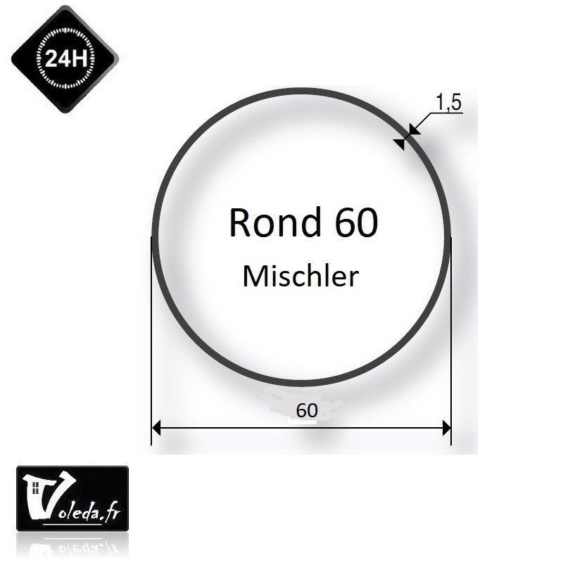 Bague adaptation moteur Somfy LT50 Rond 60 Mischler Bague adaptation moteur Somfy LT50 Rond 60 Mischler