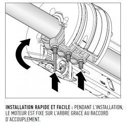 Double moteur Nice Giro Irreversible - Rideau metallique