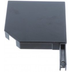 Flasque volet roulant aluminium 45° pan coupe 180 mm marron - Droite