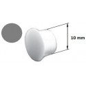 Bouchon PVC cache vis coulisse volet roulant gris - 10 mm