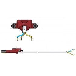 Cable moteur Somfy radio 50 60 VVF Blanc 5 m