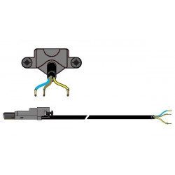 Cable moteur Somfy radio 50 60 RRF Noir 2.5 m