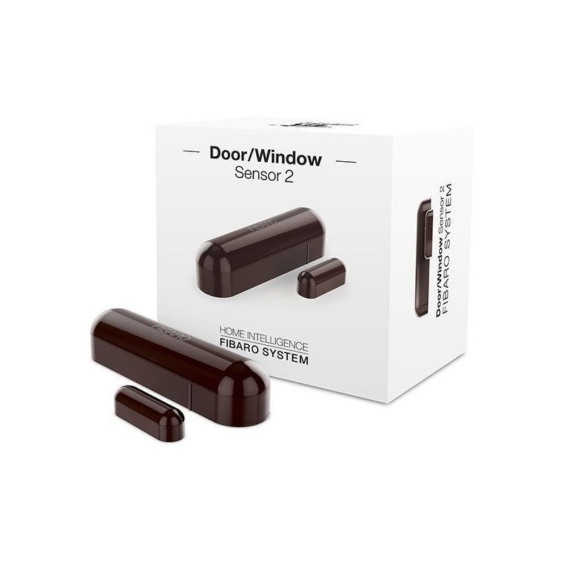 Fibaro door window sensor 2 - Detecteur d'ouverture Homekit - Marron fonce Fibaro door window sensor 2 - Detecteur d'ouverture Homekit - Marron fonce