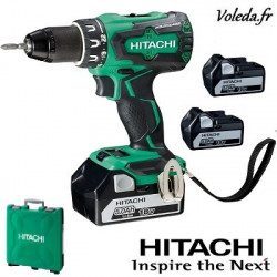 Perceuse visseuse Hitachi DS18DBSL5AX3 - 18V 5 Ah Li-ion