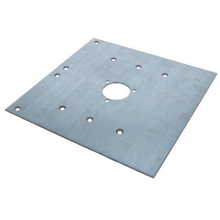 Plaque 400x400 support antichute Simu grille et rideau metallique