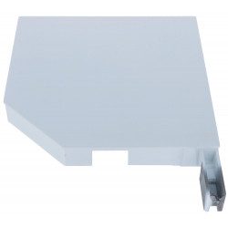 Flasque Aluminium 45° Building Plastic SZS300Wf-01-D de couleur blanche 300mm.
