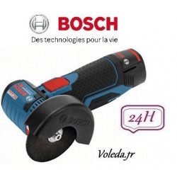 Meuleuse disqueuse Bosch GWS 12V-76 + 2 x 2.5Ah